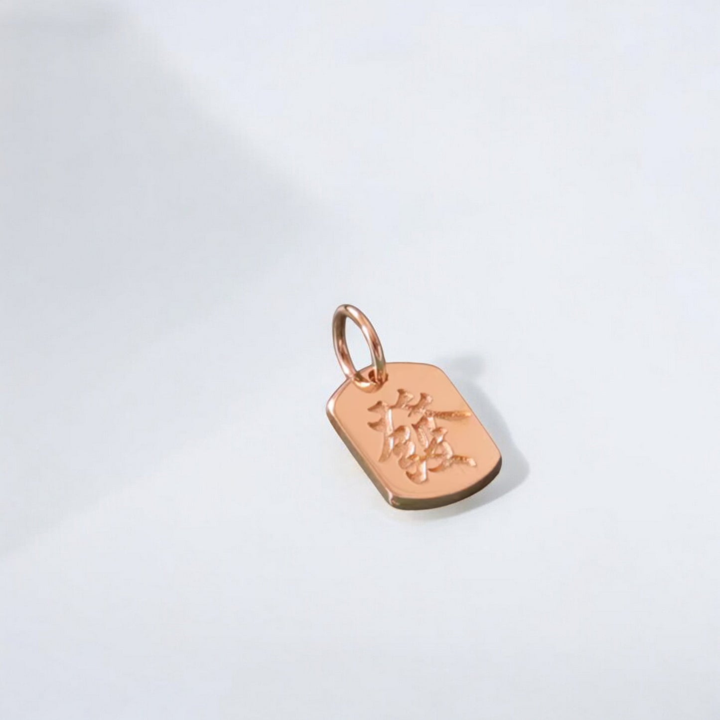 14K Gold Minimal Dainty Chinese Bringing wealth and good fortune Pendant D.I.Y Charm