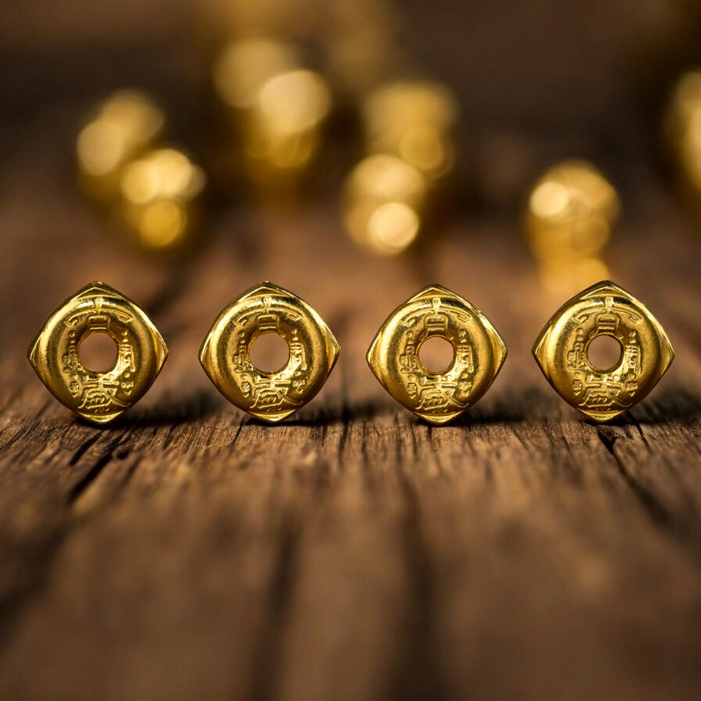 24k 999 Gold Anicent Three-In-One Tai Sui Coin Chinese Zodiac Charm Bracelet