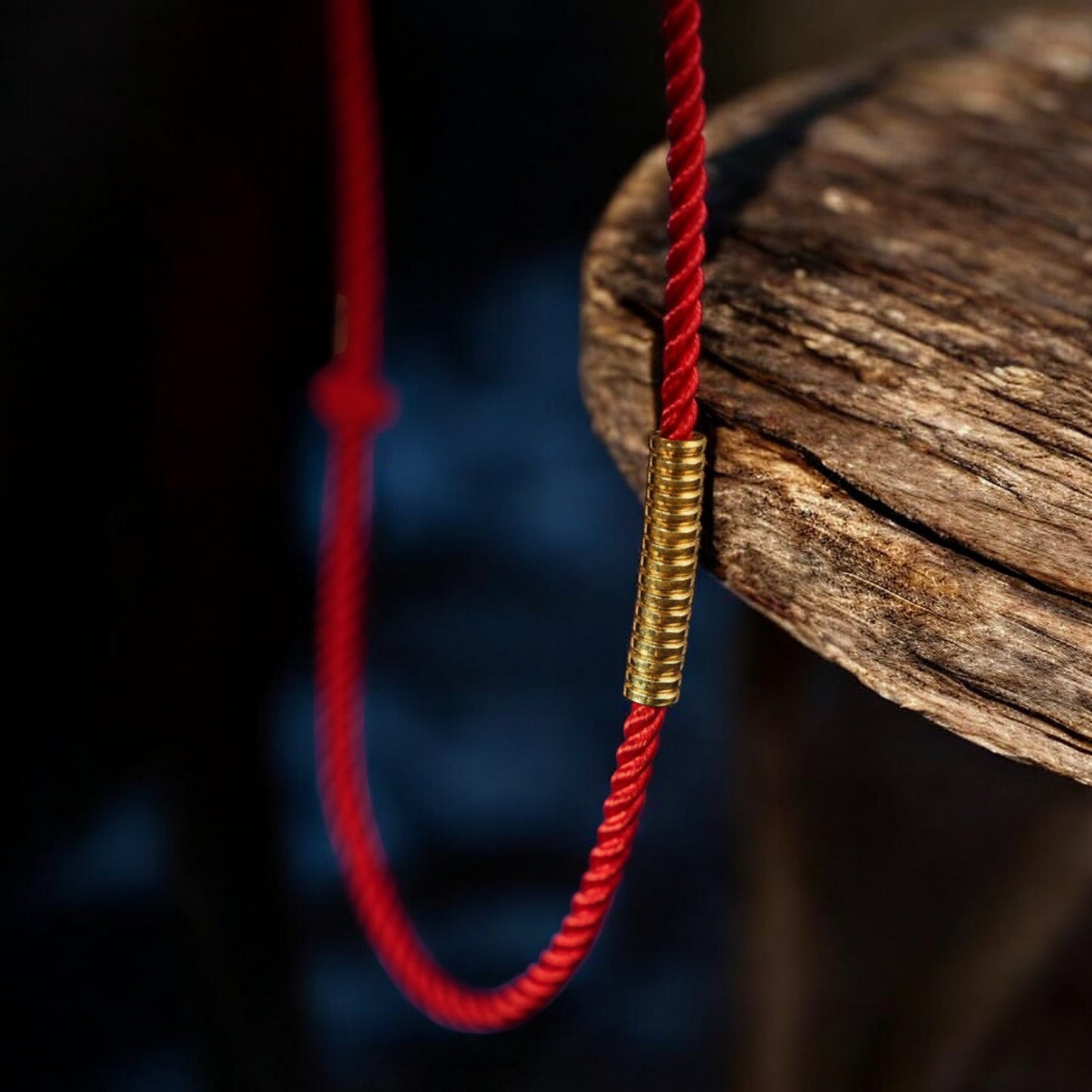 24k 999 Gold Lucky Beads Red String Bracelet