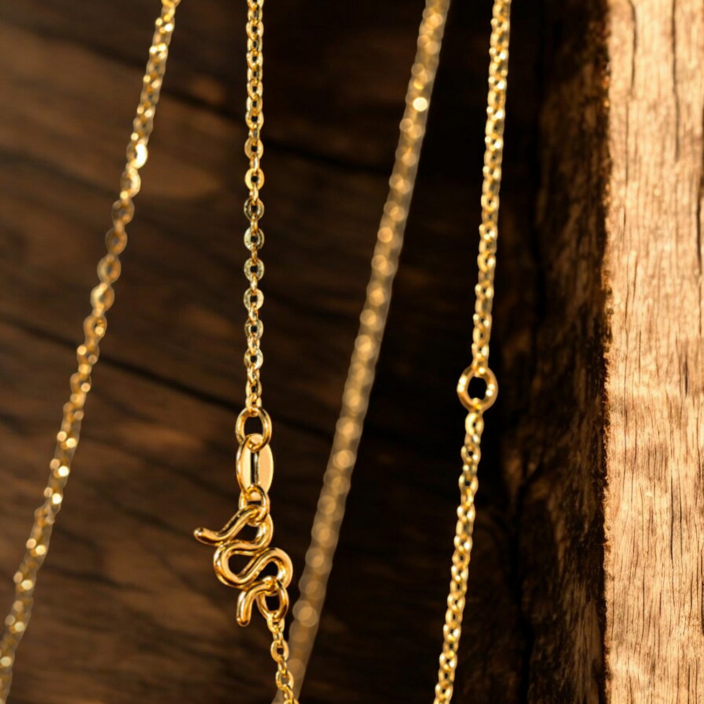 24K Real Gold Wheat Ear Diamond Necklace