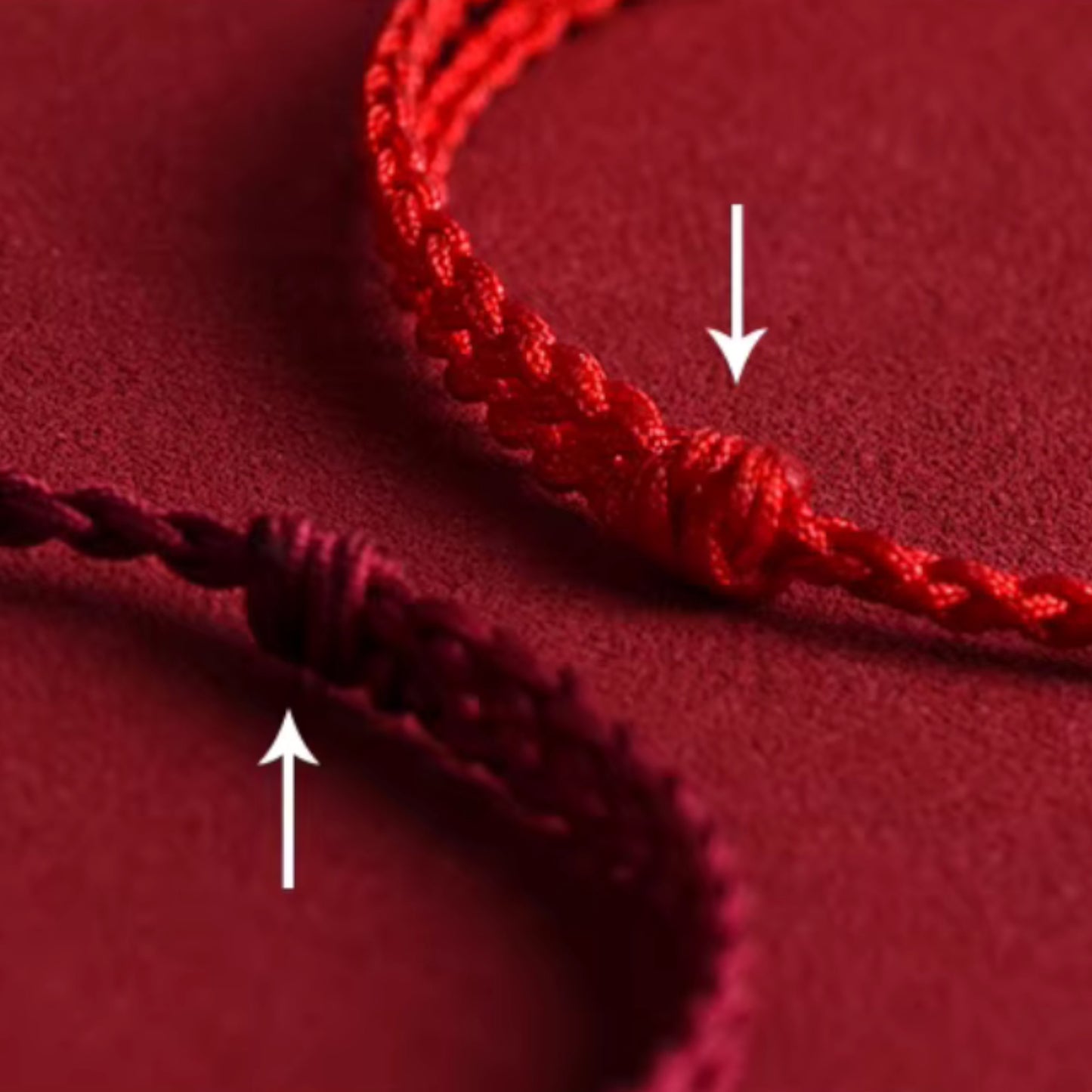 24k 999 Gold Beads Red Rope Men and Women Couple Bracelet