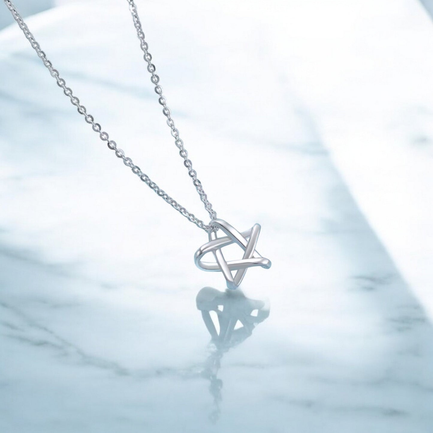 Pt950 Star Pendant Necklace