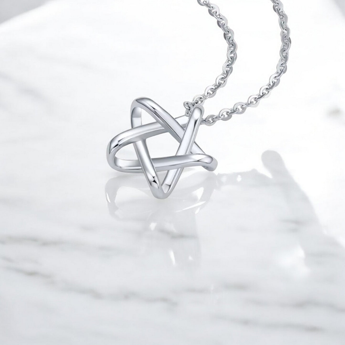 Pt950 Star Pendant Necklace