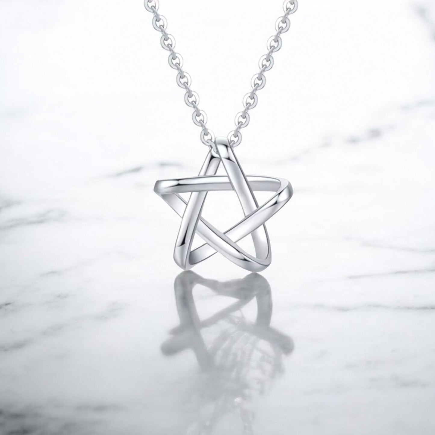 Pt950 Star Pendant Necklace