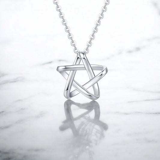 Pt950 Star Pendant Necklace