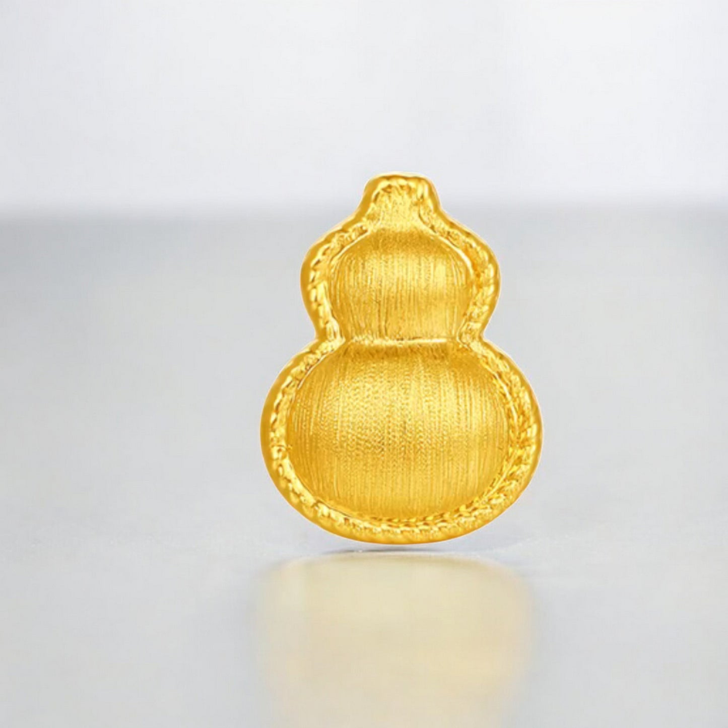 24K 5G 999 Gold Gourd Pendant with Free Bracelet