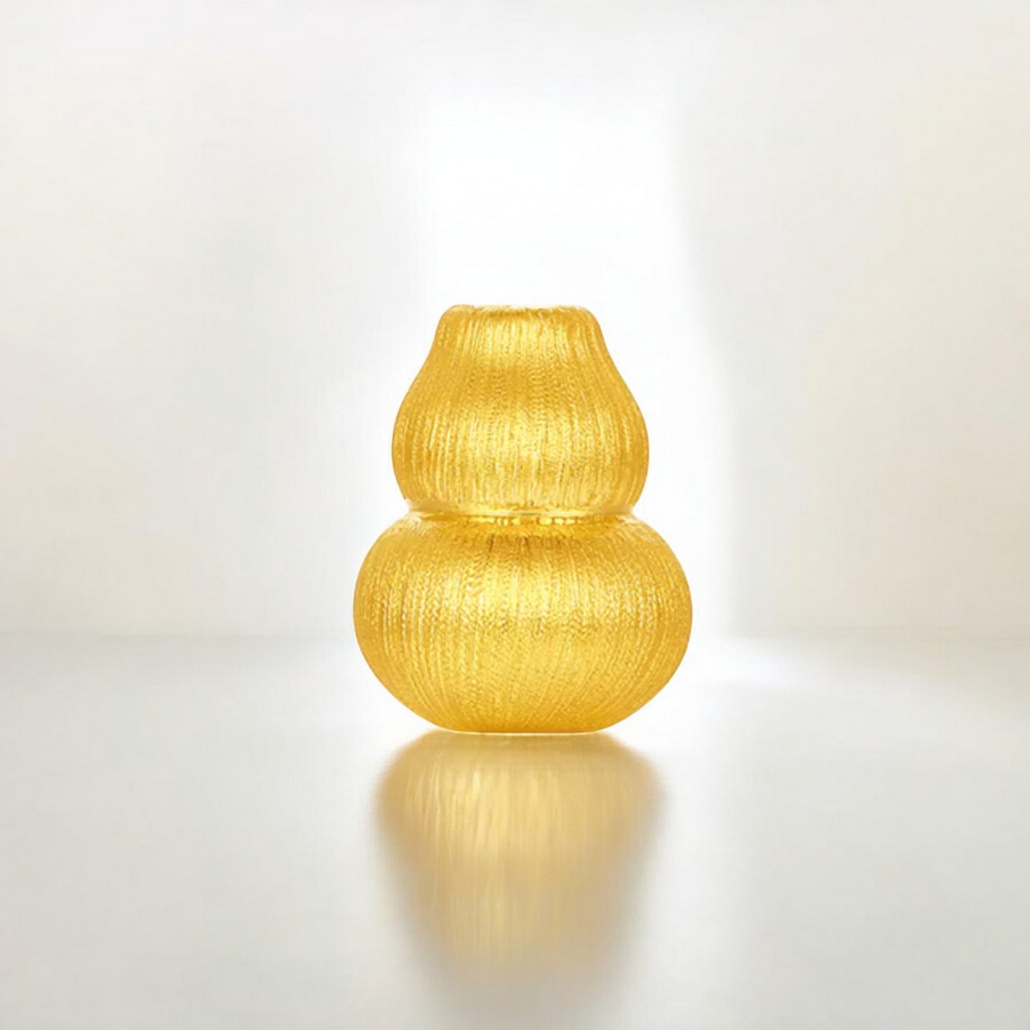 24K 5G 999 Gold Gourd Pendant with Free Bracelet