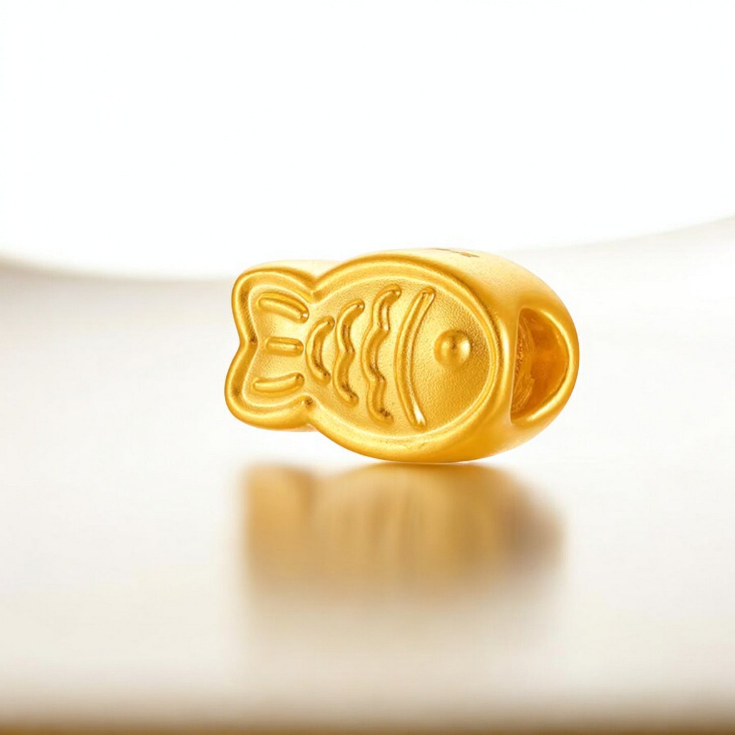 24K 999 5D Gold Fish Pendant Rope Bracelet