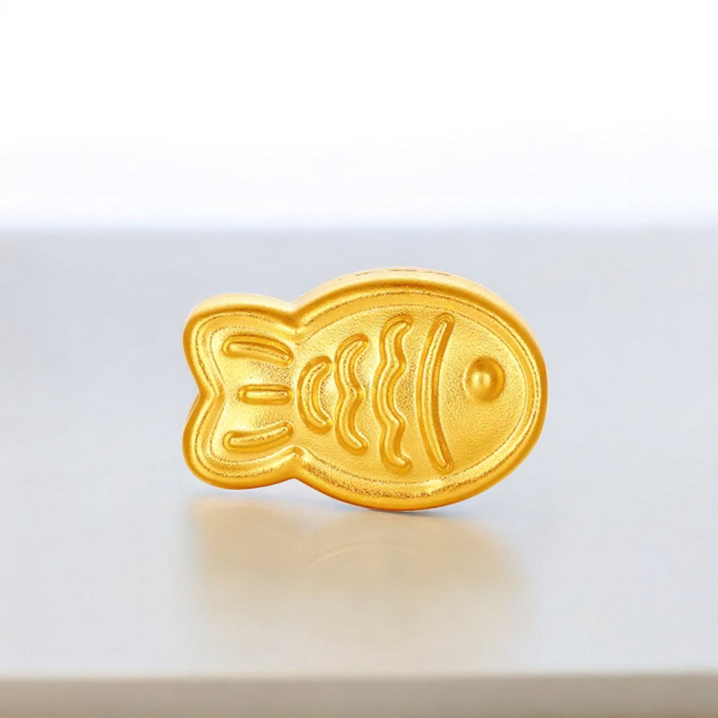 24K 999 5D Gold Fish Pendant Rope Bracelet