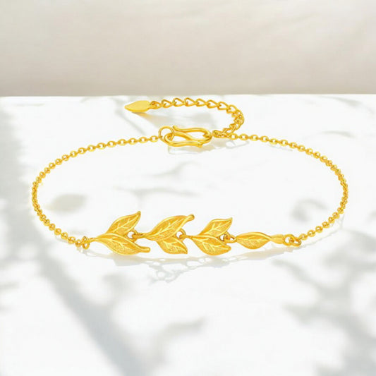 24K 5G 999 Gold Leaf Bracelet