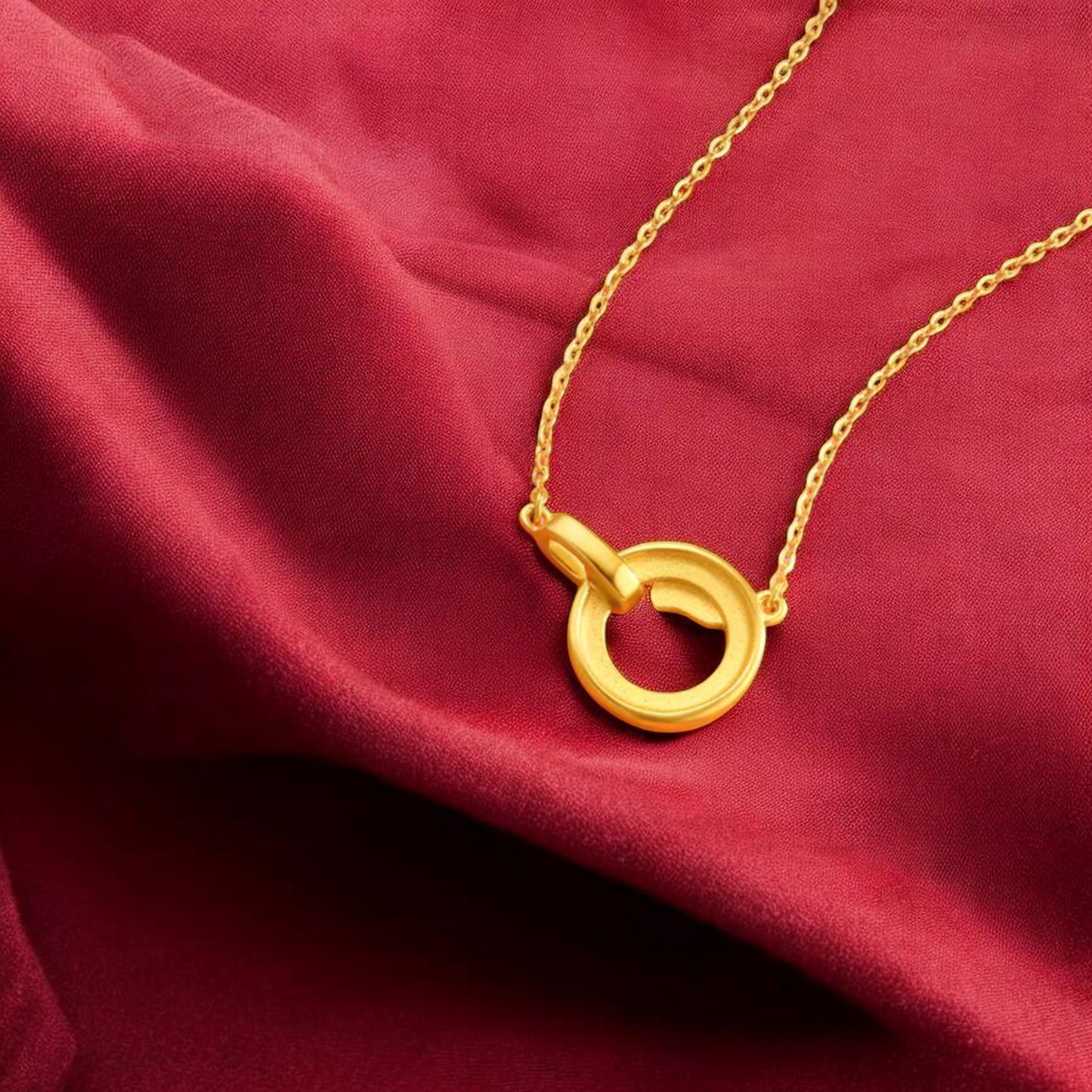 24K 999 5G Gold Lucky Chinese Zodiac Year of Horse Necklace