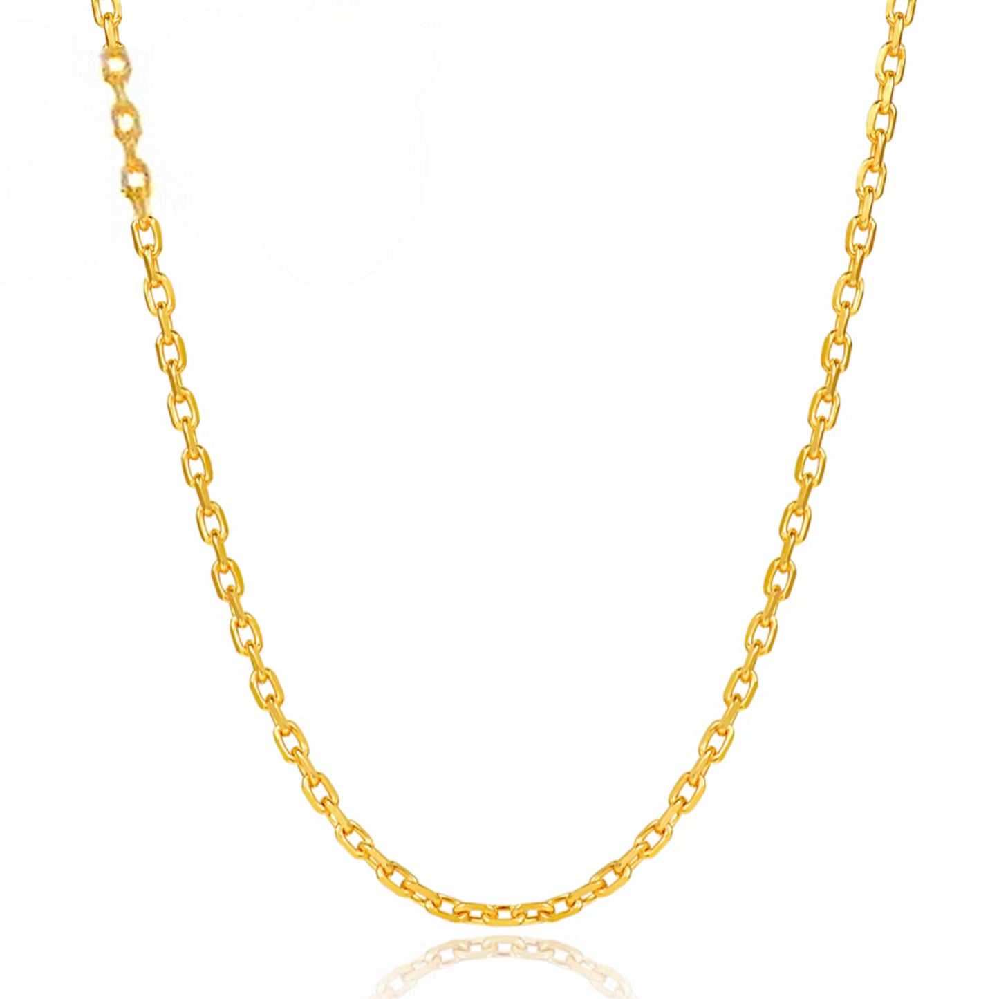 24K Real Gold Sweater chain Necklace