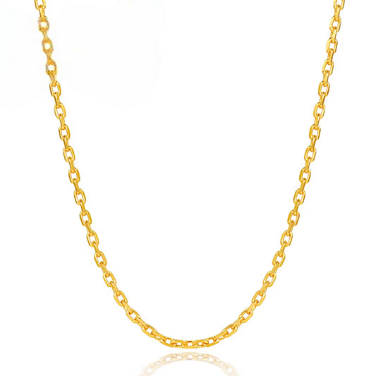 24K Real Gold Sweater chain Necklace