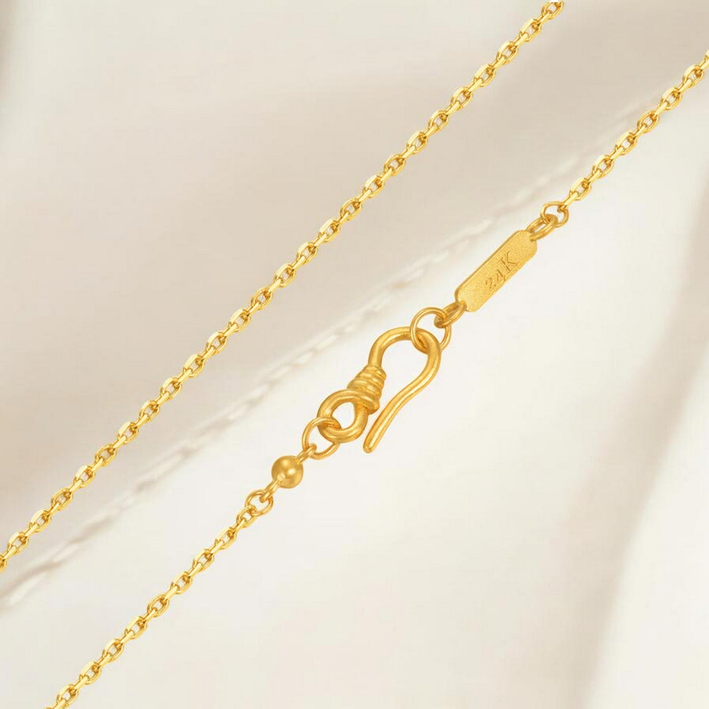 24K Real Gold Sweater chain Necklace