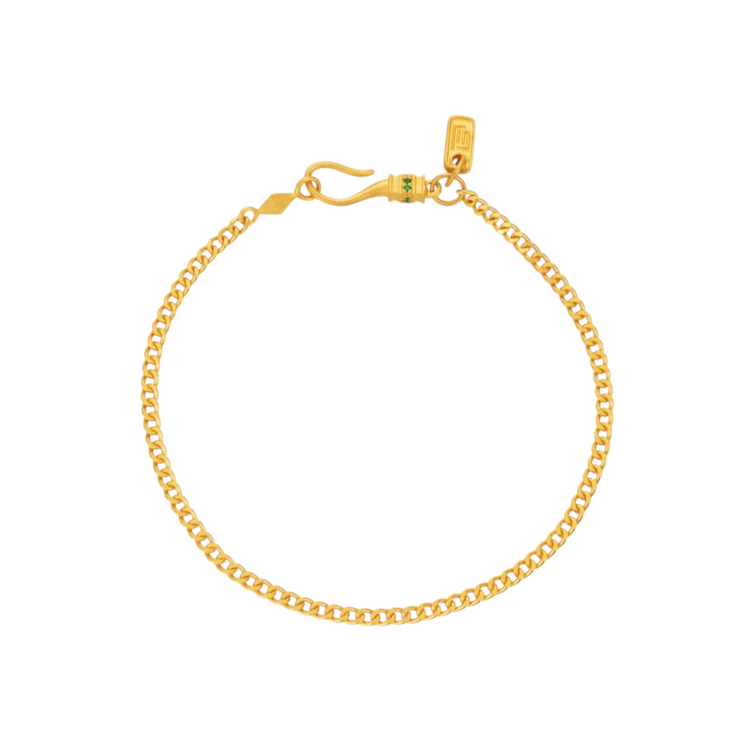 24K Real Gold Cuban Chain Bracelet