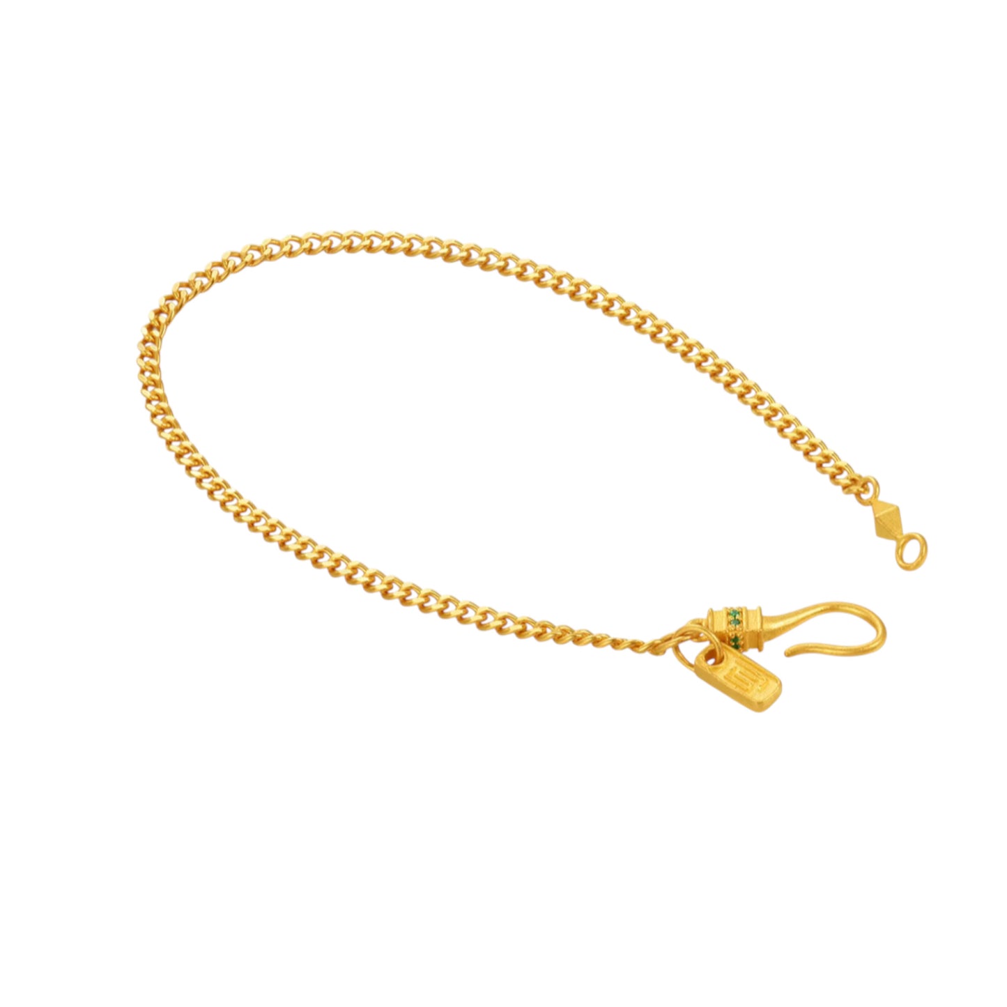 24K Real Gold Cuban Chain Bracelet