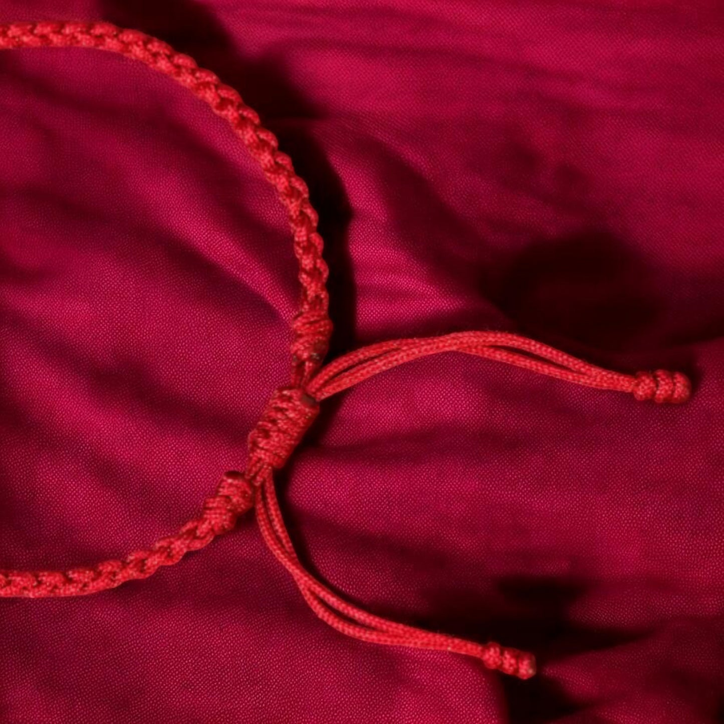 24k 999 Gold Chinese Zodiac Year of Horse Woven Red Rope Braided Bracelet