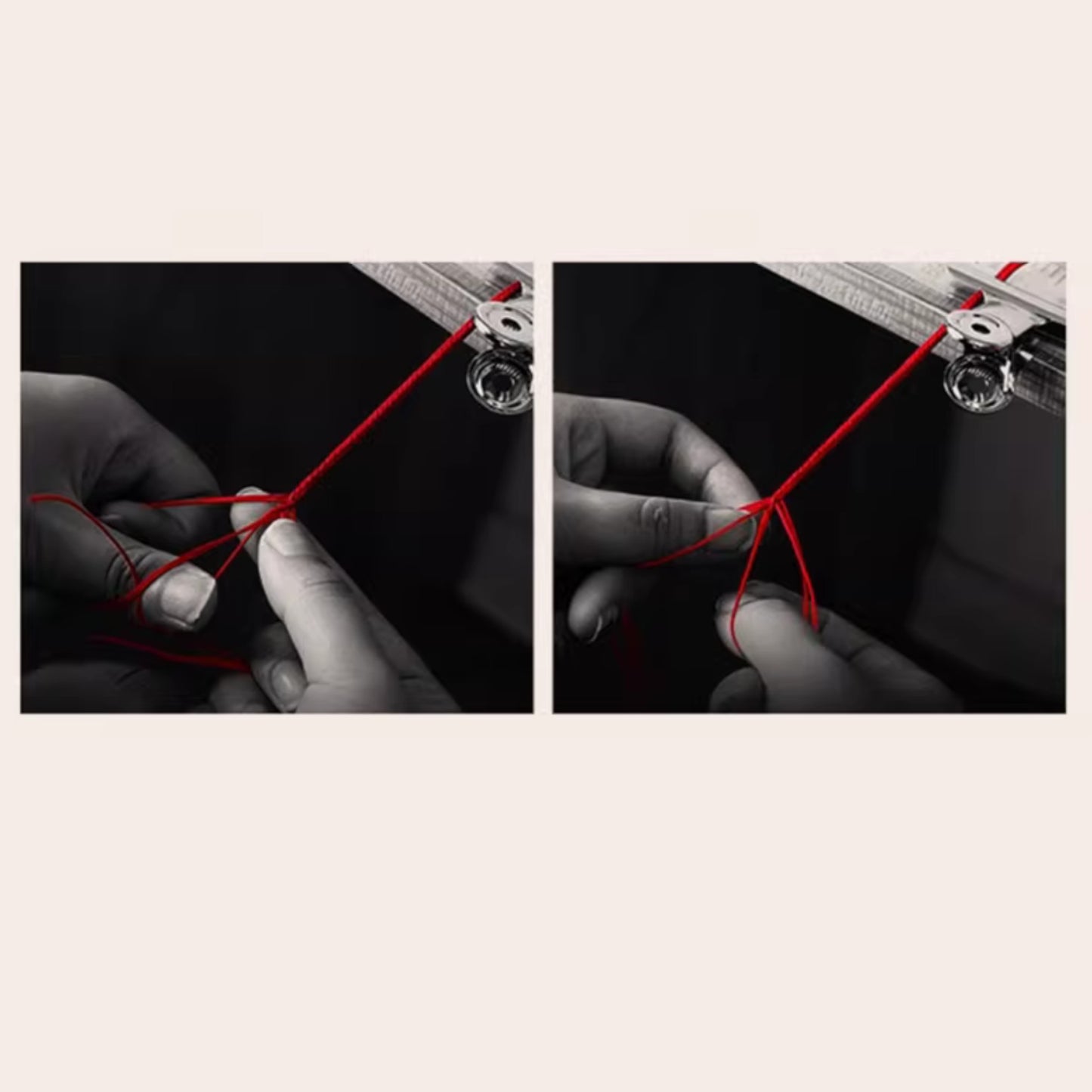 24K 999 Gold Om Mani Padme Hum Charm Woven Red Rope Braided Bracelet