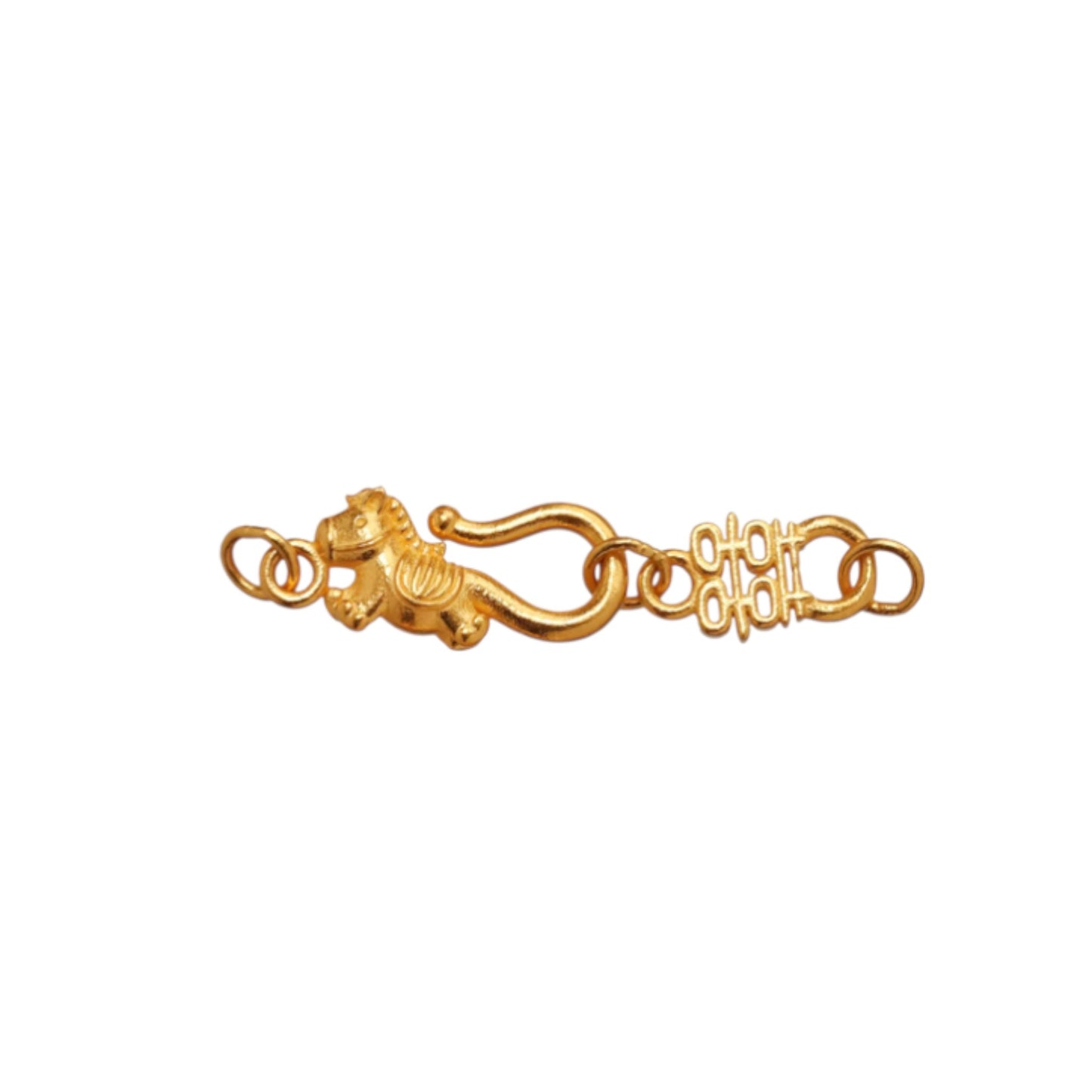 24K Gold D.I.Y Universal Connector Zodiac Horse Hook Clasp