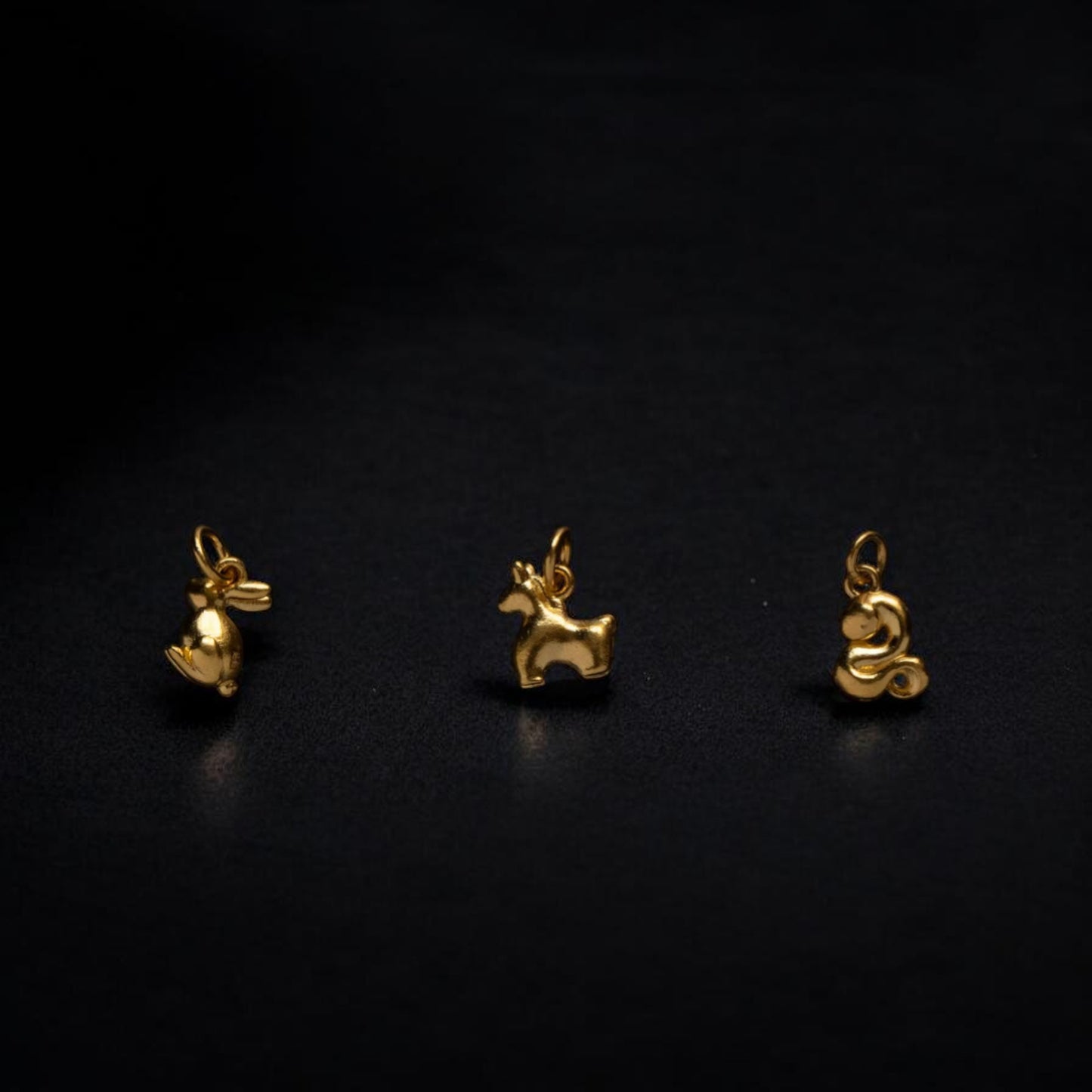 24K 999 Gold Mini Stylish Versatile Zodiac Animal D.I.Y Charm Pendant