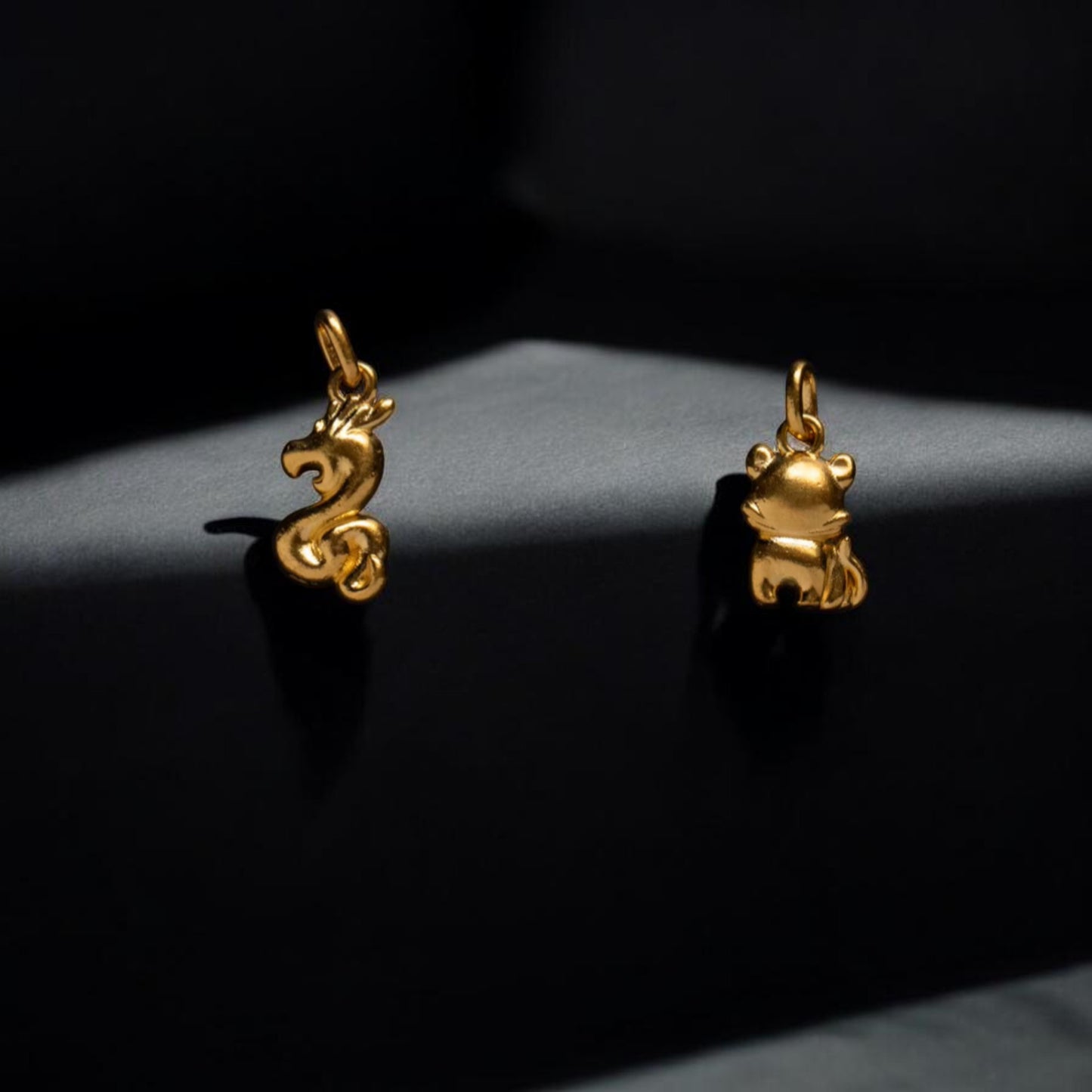 24K 999 Gold Mini Stylish Versatile Zodiac Animal D.I.Y Charm Pendant