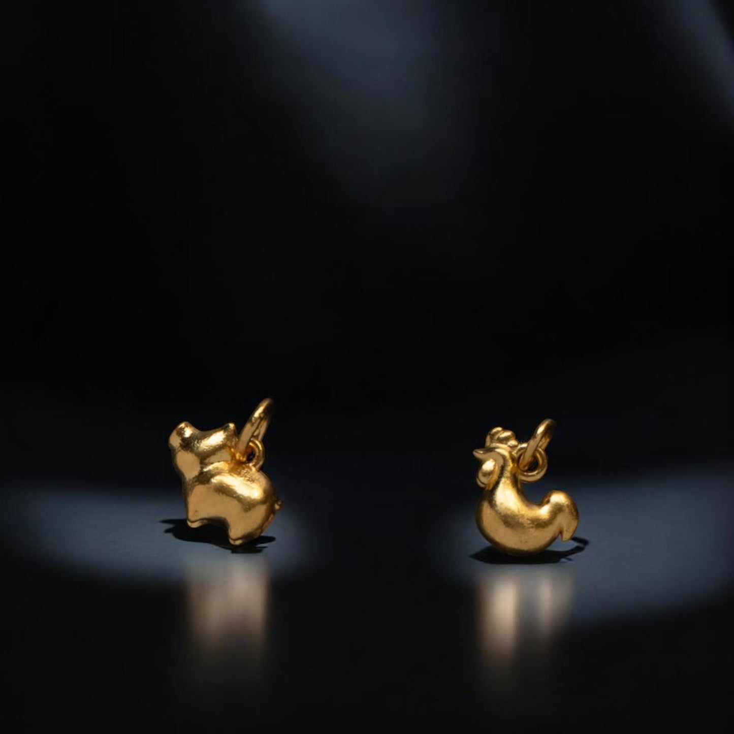 24K 999 Gold Mini Stylish Versatile Zodiac Animal D.I.Y Charm Pendant