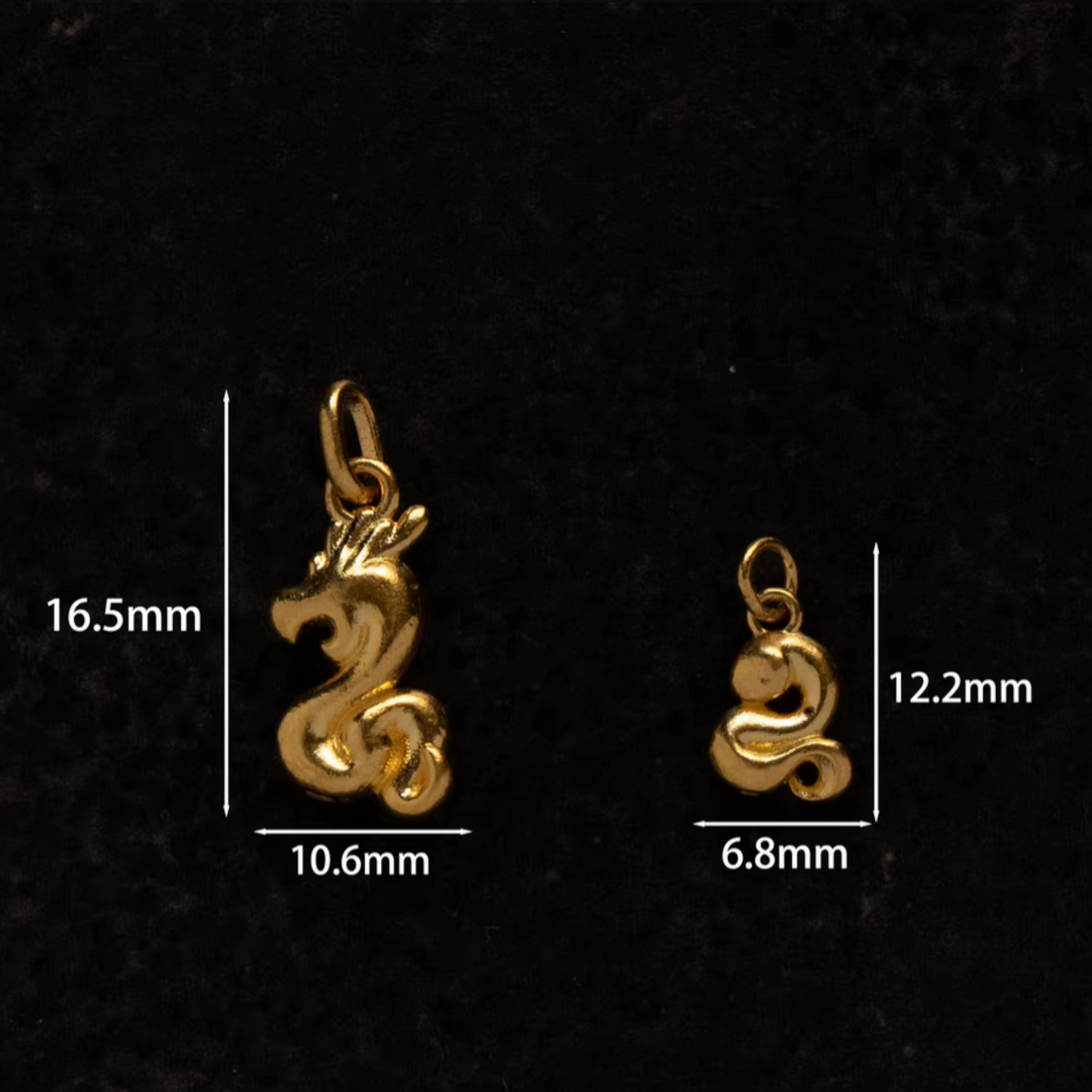 24K 999 Gold Mini Stylish Versatile Zodiac Animal D.I.Y Charm Pendant