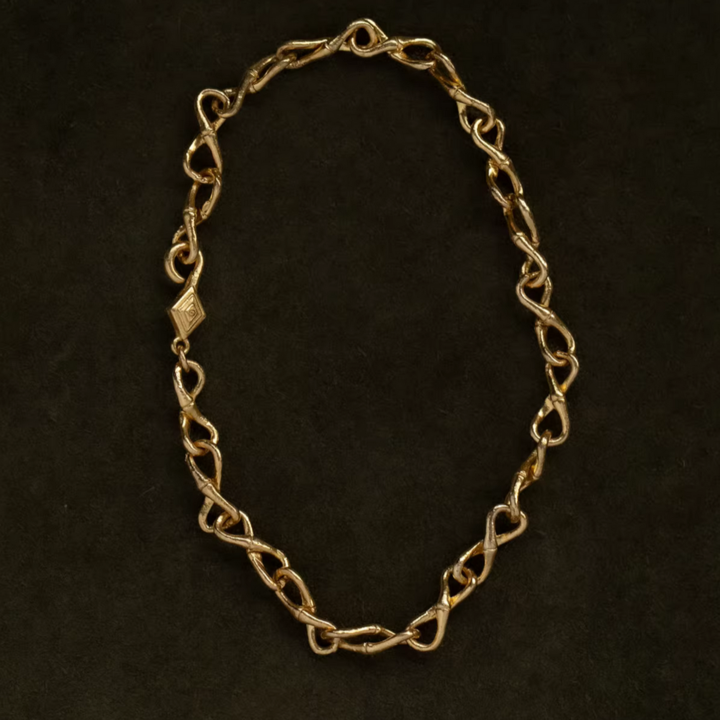 24K Pure 999 Gold Minimalist Chain and Link Bracelet