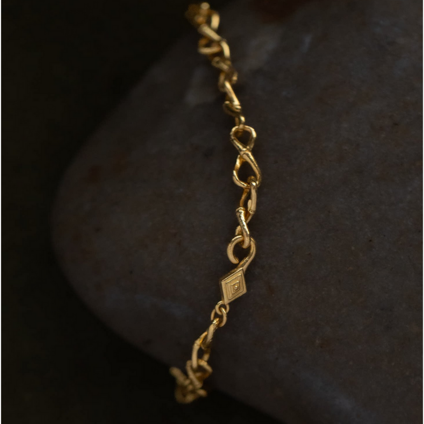 24K Pure 999 Gold Minimalist Chain and Link Bracelet