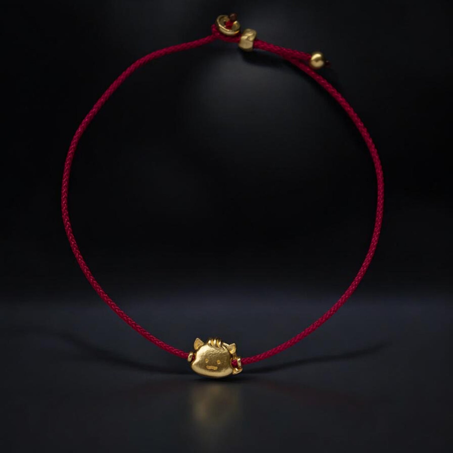24K 999 Gold Mini Cute Chinese Zodiac Animal D.I.Y Charm Spacer Bead