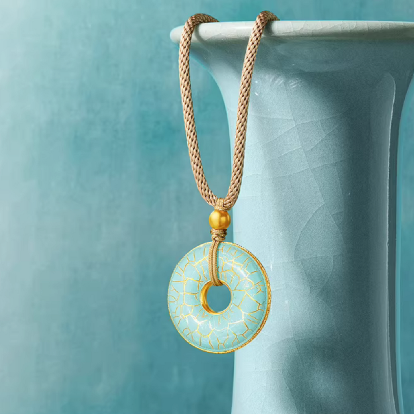 24K 999 Gold Perfect Harmony Health and Peace Treasure Pendant