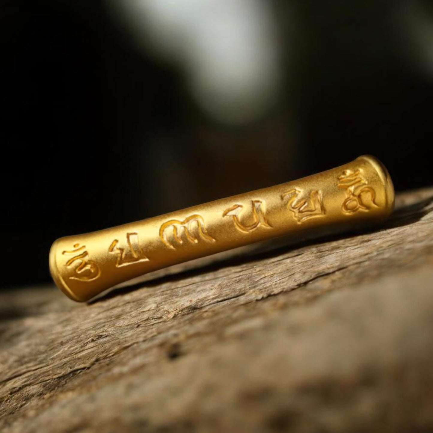 24k 999 Gold Om Mani Padme Hum The Six-Word Mantra Charm Bracelet