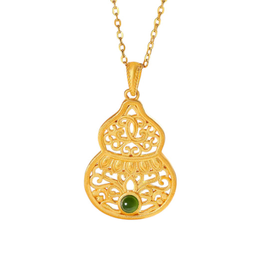 24k Gold Lucky Gourd Pendant