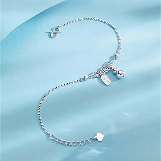 Pt950 Platinum Lucky Gourd Charm Bring Wealth Bracelet