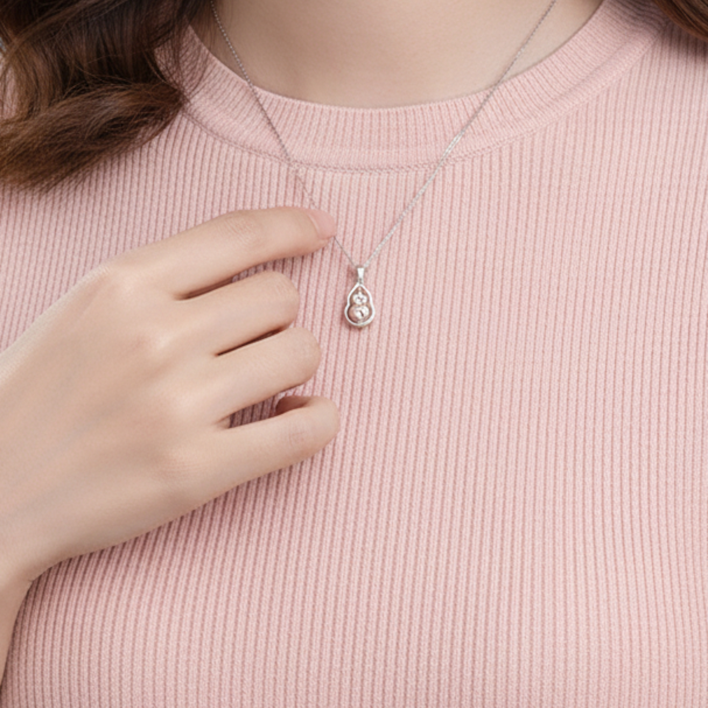 Pt950 Platinum Lucky Gourd Pendant