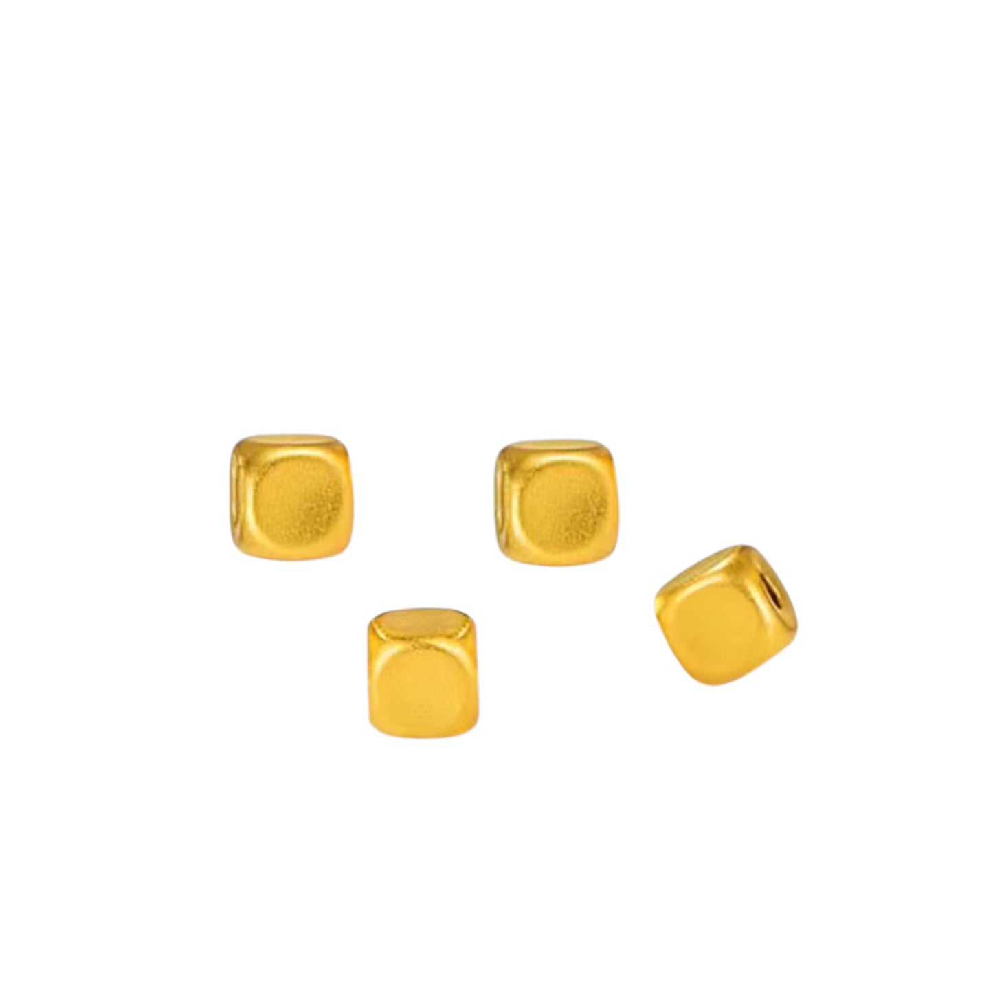 24K 999 Gold Minimal Minimalist Beads Bracelet