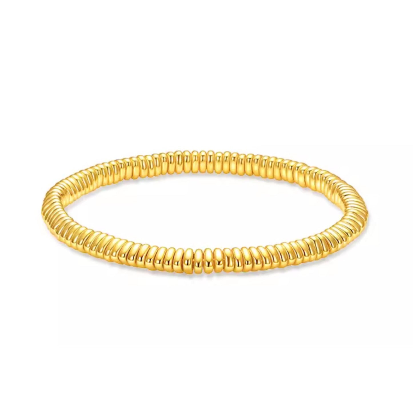 24K 999 Gold Minimal Minimalist Beads Bracelet