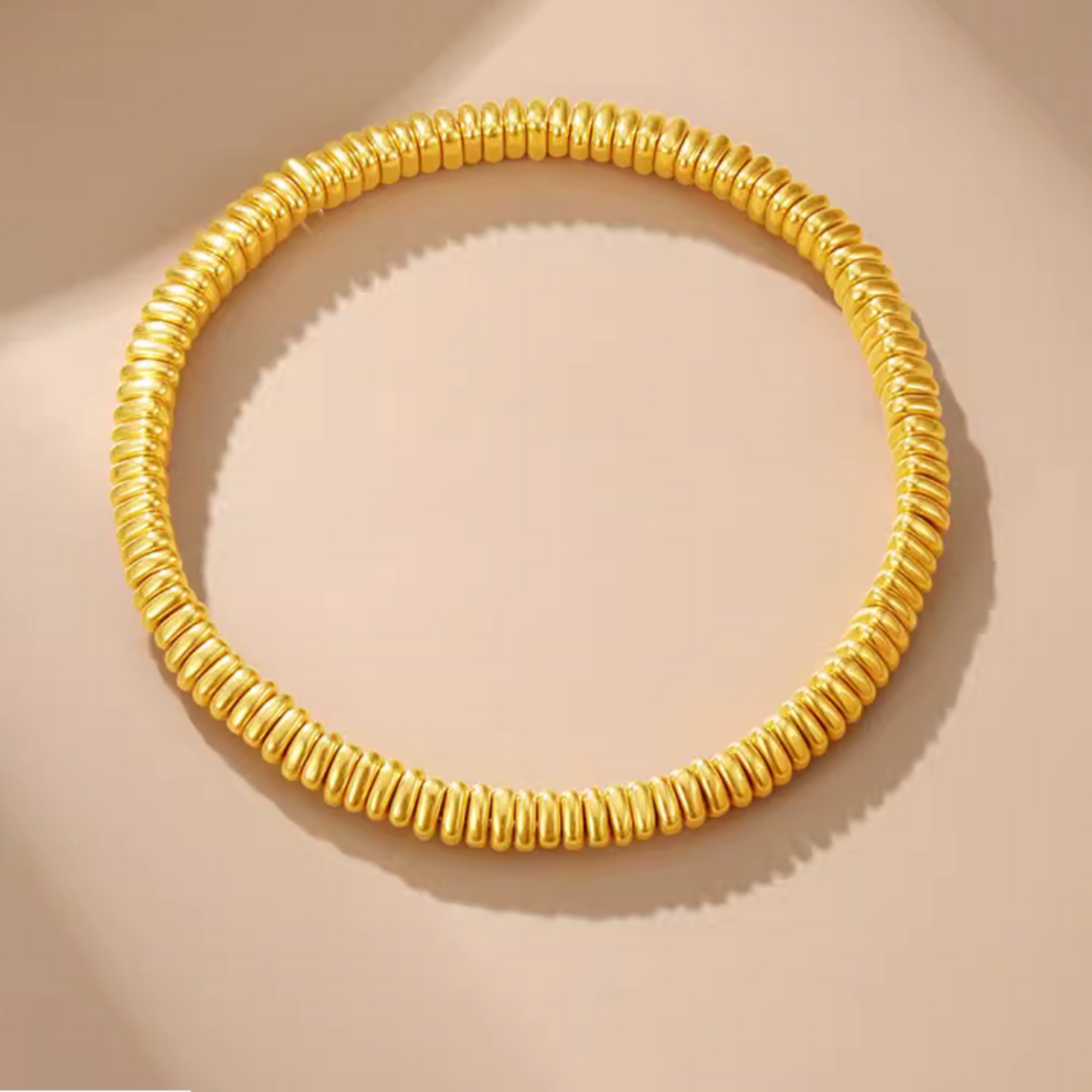 24K 999 Gold Minimal Minimalist Beads Bracelet
