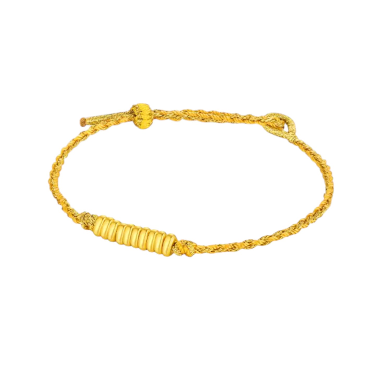 24K 999 Gold Minimal Minimalist Beads Bracelet