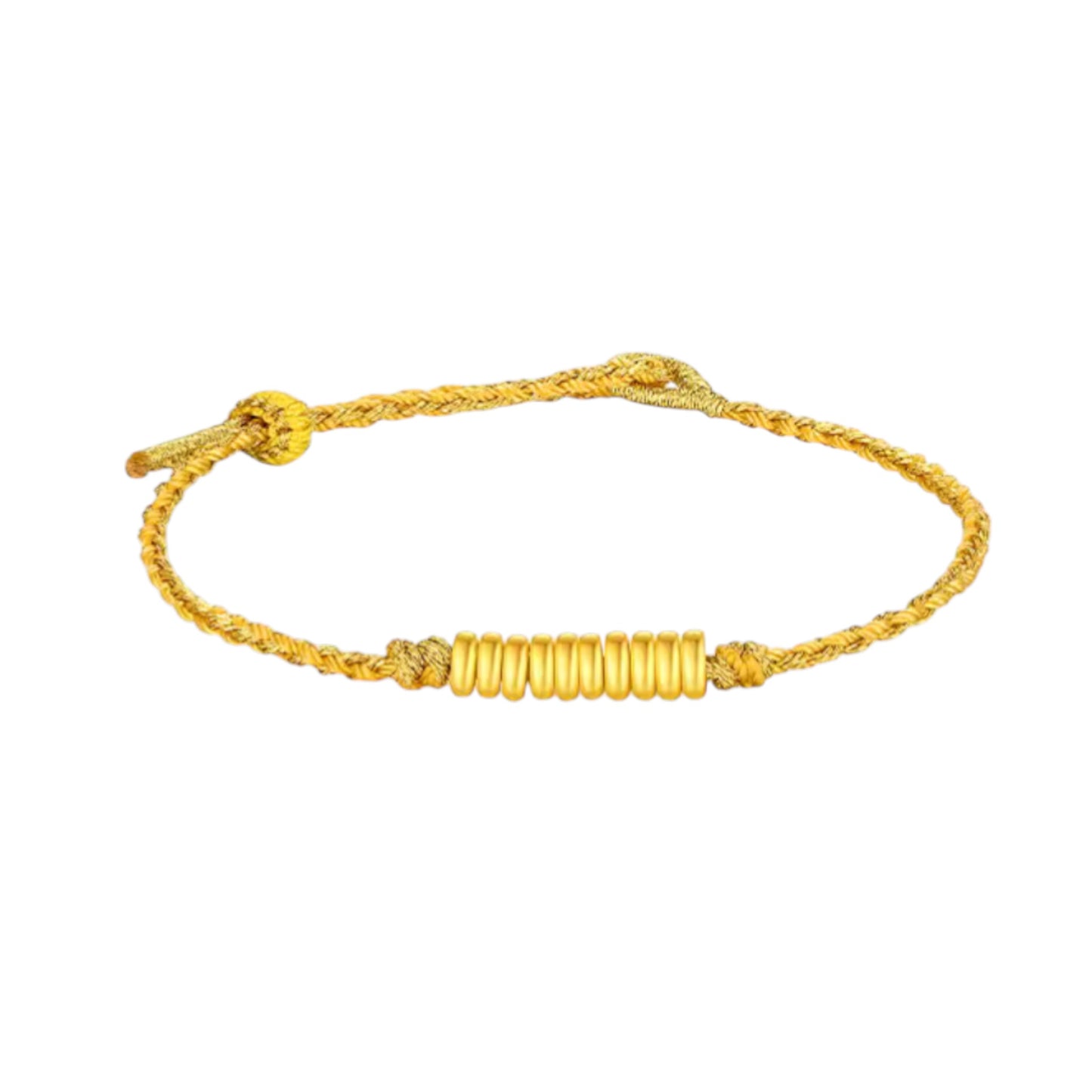 24K 999 Gold Minimal Minimalist Beads Bracelet