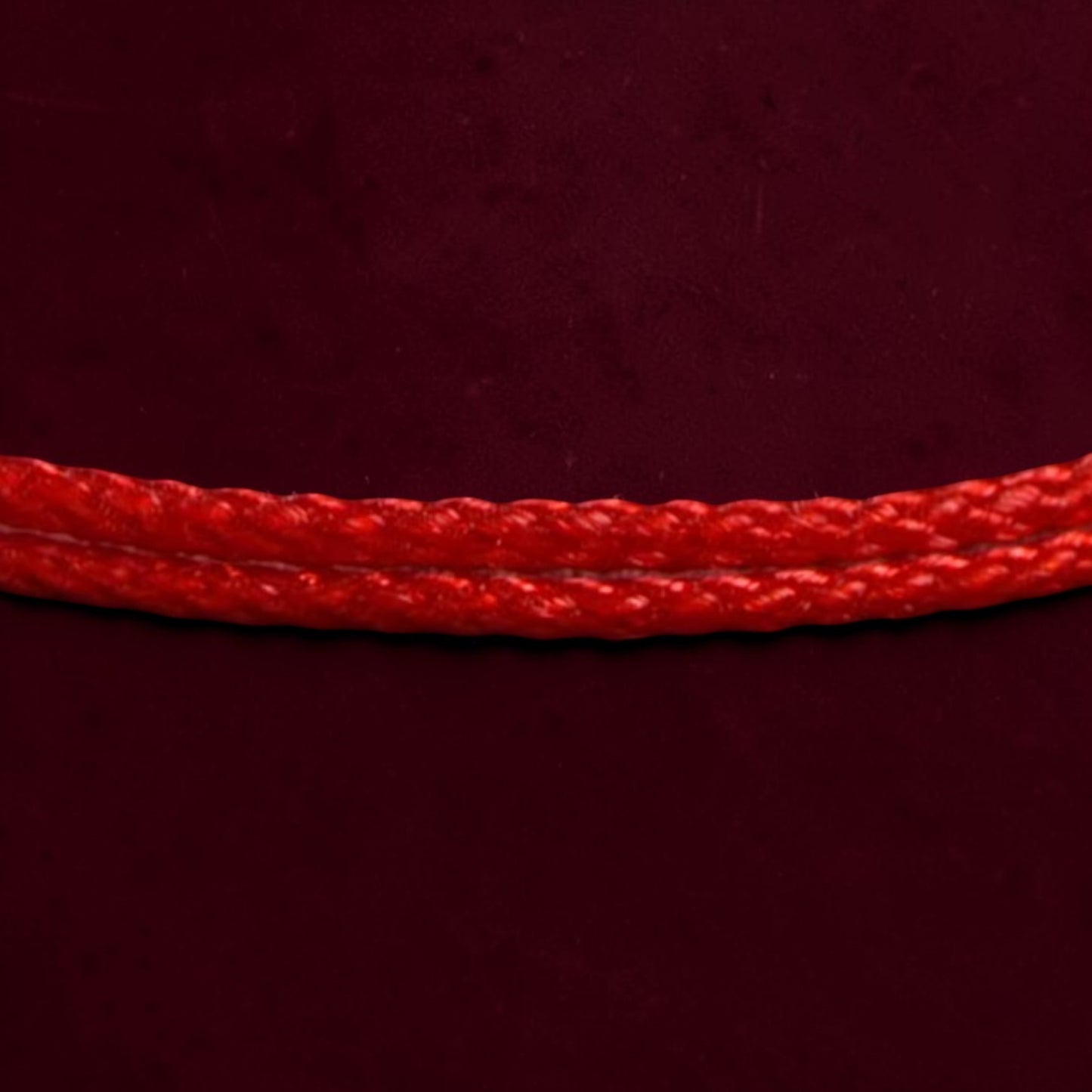 24k 999 Gold Bead Minimal Extremely Fine Red Rope Bracelet and Anklet