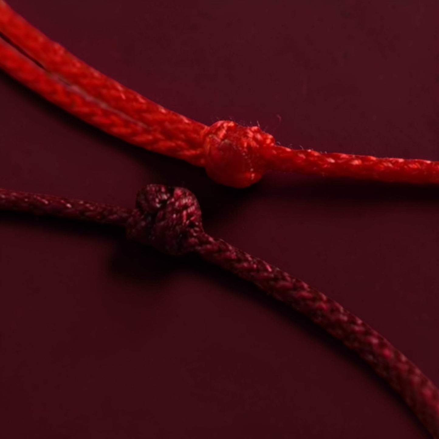 24k 999 Gold Bead Minimal Extremely Fine Red Rope Bracelet and Anklet