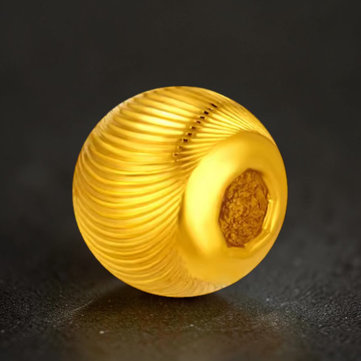 24k 999 Gold D.I.Y Loose Cat Eye beads Spacer Accessories For Jewelry Making Craft