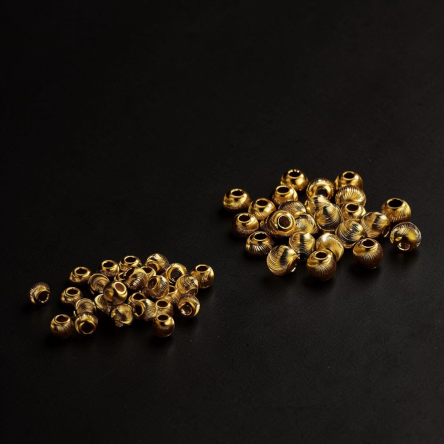 24k 999 Gold D.I.Y Loose Cat Eye beads Spacer Accessories For Jewelry Making Craft
