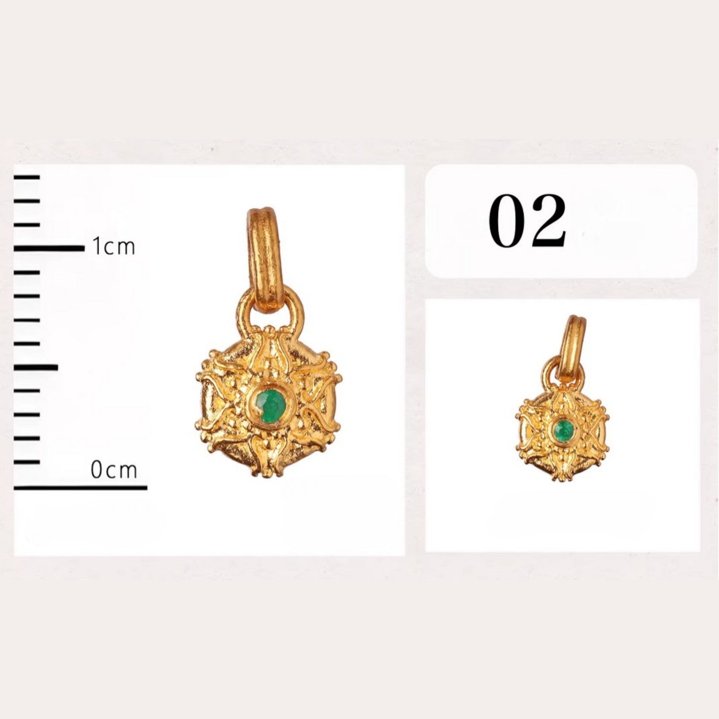 24K Gold D.I.Y Small Charm Heart Star Styles