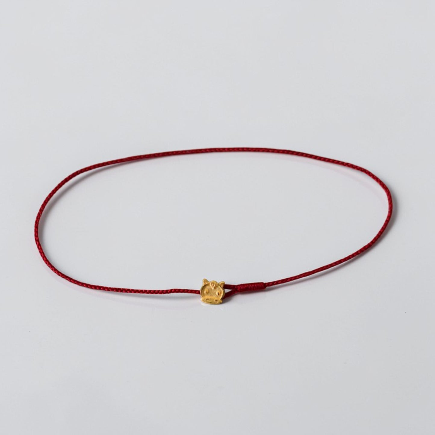 24k 999 Gold Mini Zodiac Horse Handmade Woven Bracelet and Anklet