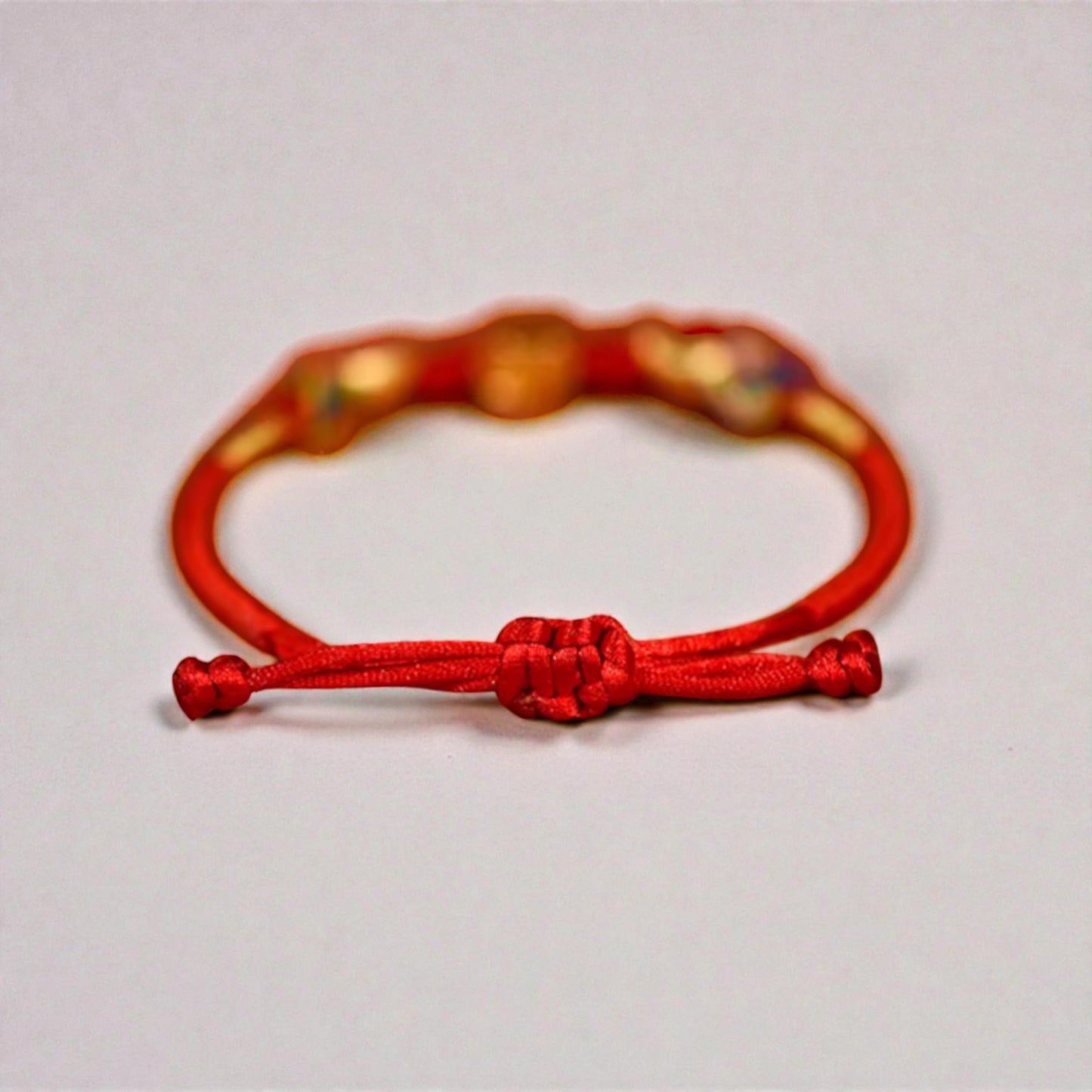 24K 999 Auspicious Cloud Lock Lucky Charm with Braided Bracelet Women Kids Baby Size