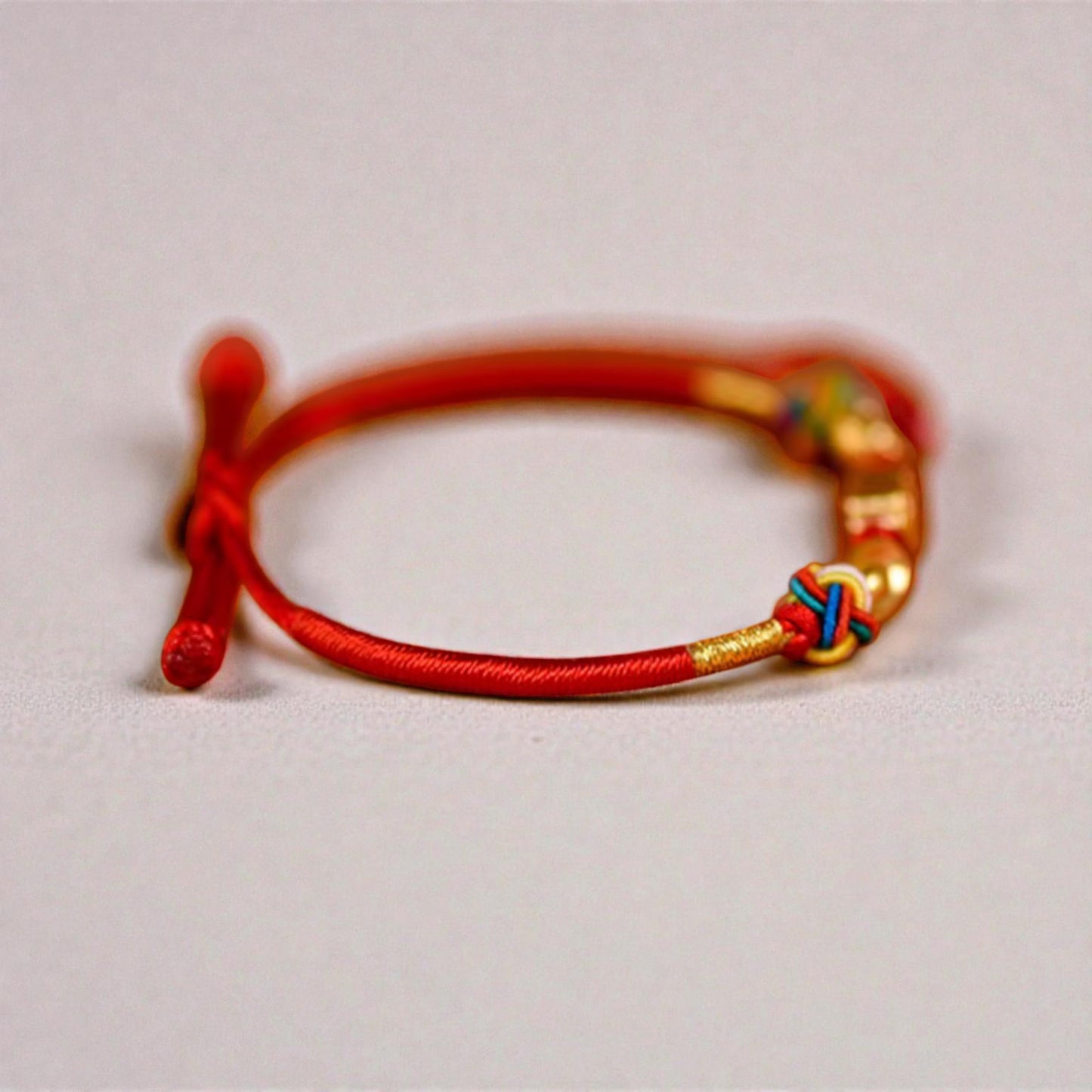 24K 999 Auspicious Cloud Lock Lucky Charm with Braided Bracelet Women Kids Baby Size