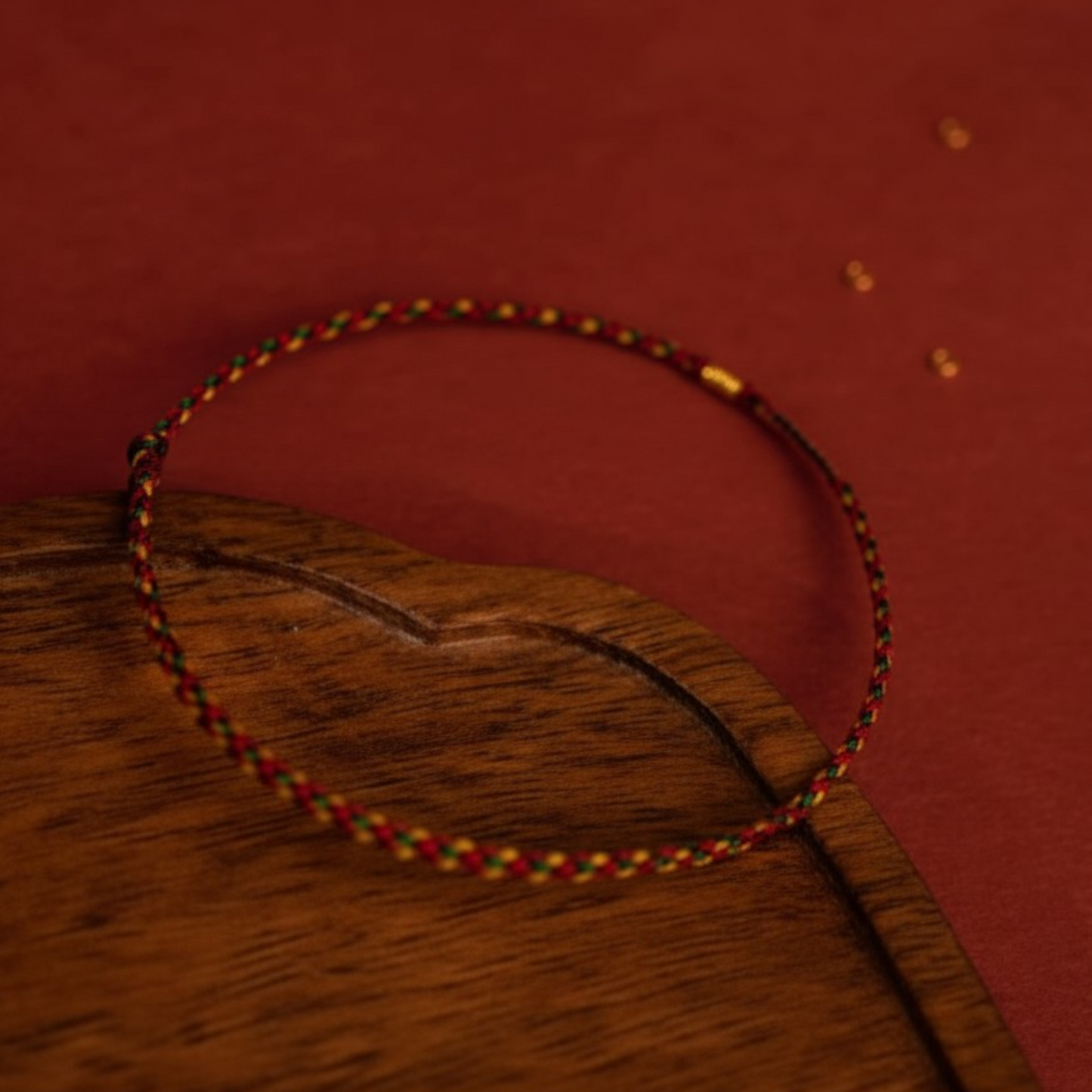 24K 999 Gold Mini Charm Very Thin Rope Bracelet