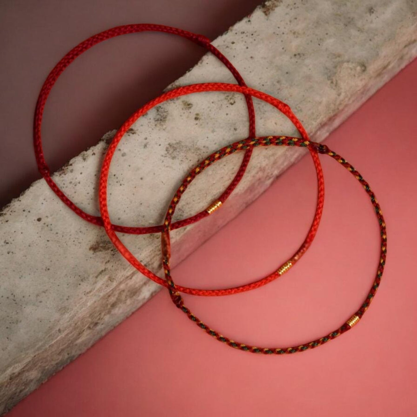 24K 999 Gold Mini Charm Very Thin Rope Bracelet
